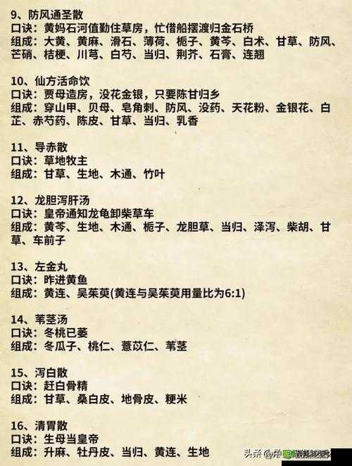 以仙之名丹方大全，所有丹方配方汇总介绍