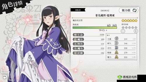 地城邂逅记忆憧憬,淑装精灵菲尔葳丝属性技能图鉴一览