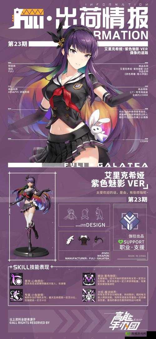 高能手办团艾里克希娅怎么样 手办技能属性介绍