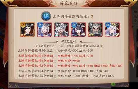 放开那三国3阵容光环是什么?阵容光环介绍全攻略