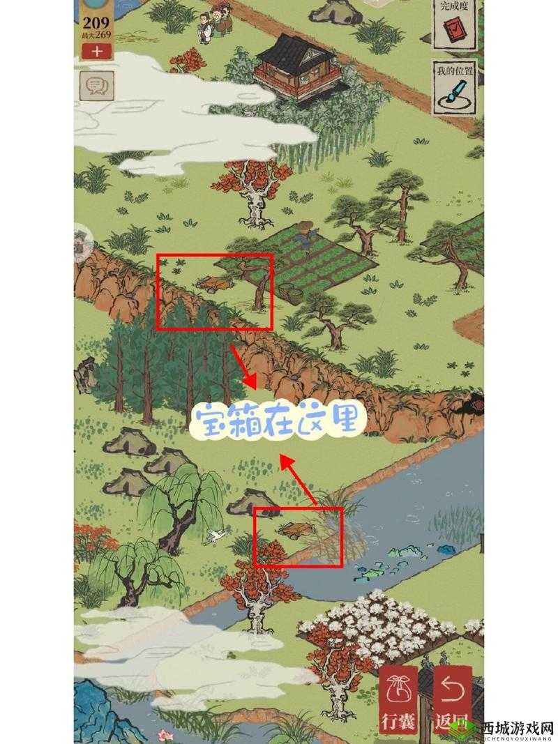 江南百景图秦淮河畔宝箱与钥匙位置全解析